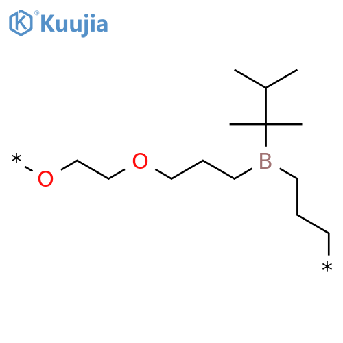 Poly[oxy-1,2-ethanediyloxy-1,3-propanediyl[(1,1,2-trimethylpropyl)borylene]-1,3-propanediyl] structure