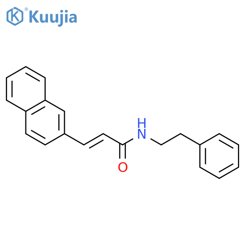 2-Propenamide, 3-(2-naphthalenyl)-N-(2-phenylethyl)- structure