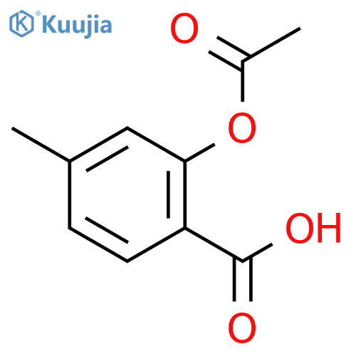 2-(acetyloxy)-4-methylbenzoic acid structure