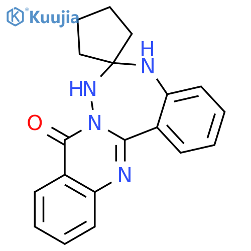 Spiro[cyclopentane-1,6'(7'H)-quinazolino[3,2-d][1,3,4]benzotriazepin]-9'(5'H)-one structure