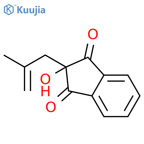 1H-Indene-1,3(2H)-dione, 2-hydroxy-2-(2-methyl-2-propenyl)- structure