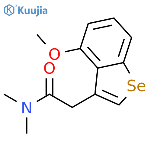 BENZO[B]SELENOPHENE-3-ACETAMIDE, 4-METHOXY-N,N-DIMETHYL- structure