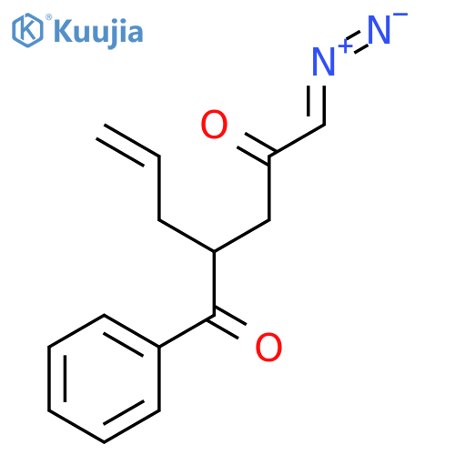 1,4-Pentanedione, 5-diazo-1-phenyl-2-(2-propenyl)- structure