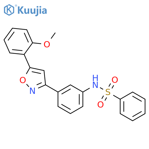 BENZENESULFONAMIDE, N-[3-[5-(2-METHOXYPHENYL)-3-ISOXAZOLYL]PHENYL]- structure