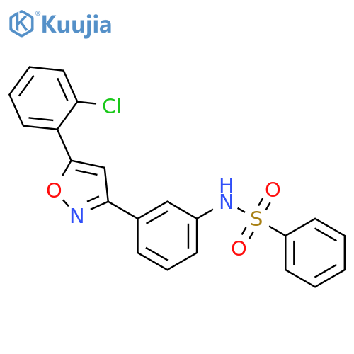 Benzenesulfonamide, N-[3-[5-(2-chlorophenyl)-3-isoxazolyl]phenyl]- structure