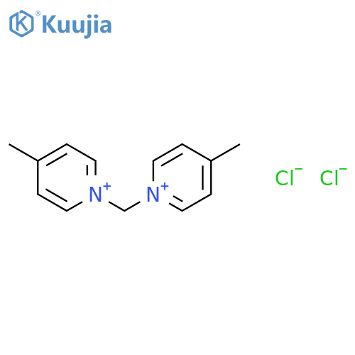 Pyridinium, 1,1'-methylenebis[4-methyl-, dichloride structure