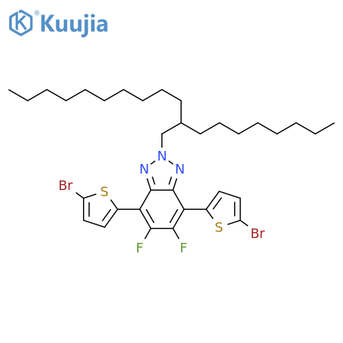 4,7-Bis(5-bromothiophen-2-yl)-5,6-difluoro-2-(2-octyldodecyl)-2H-benzo[d][1,2,3]triazole structure