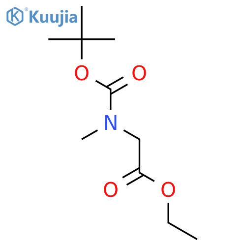 Ethyl 2-(tert-Butoxycarbonyl (Methyl)amino)acetate structure