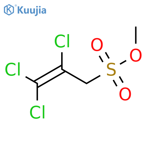2-Propene-1-sulfonic acid, 2,3,3-trichloro-, methyl ester structure