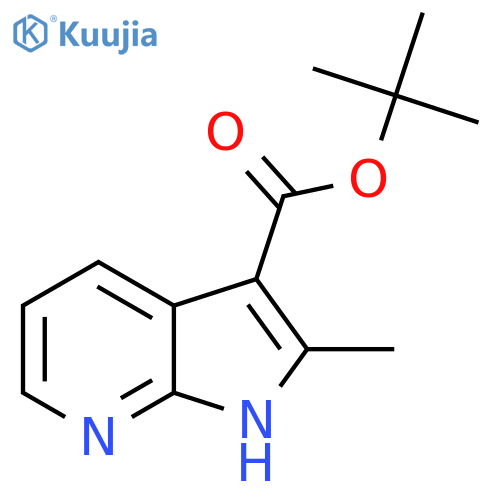 Tert-Butyl 2-methyl-1H-pyrrolo[2,3-b]pyridine-3-carboxylate structure