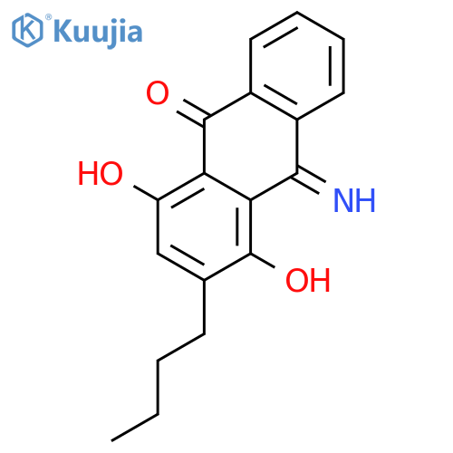 9(10H)-ANTHRACENONE, 3-BUTYL-1,4-DIHYDROXY-10-IMINO- structure