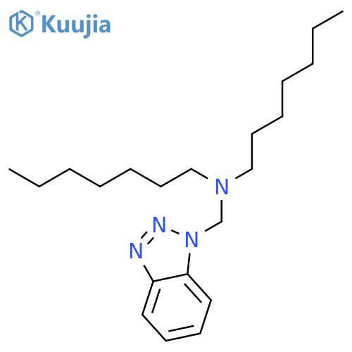 1H-Benzotriazole-1-methanamine, N,N-diheptyl- structure