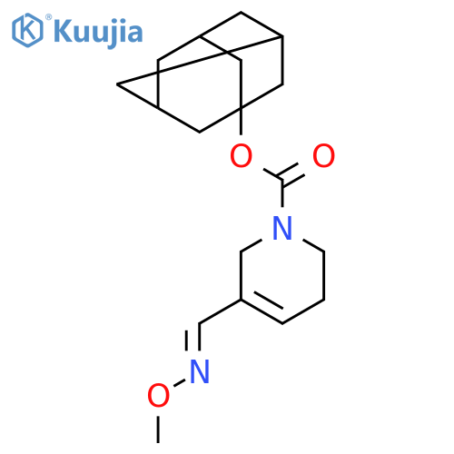 1(2H)-Pyridinecarboxylicacid, 3,6-dihydro-5-[(methoxyimino)methyl]-, tricyclo[3.3.1.13,7]dec-1-ylester, (E)- (9CI) structure