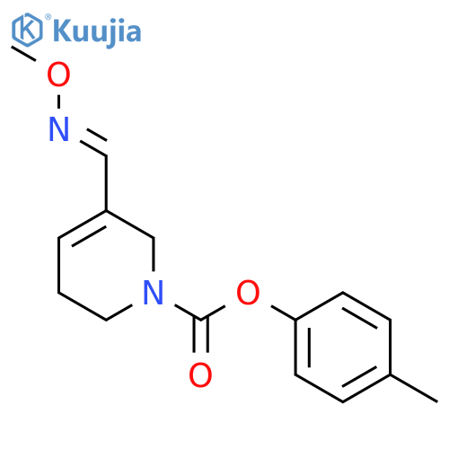 1(2H)-Pyridinecarboxylicacid, 3,6-dihydro-5-[(methoxyimino)methyl]-, 4-methylphenyl ester, (E)- (9CI) structure
