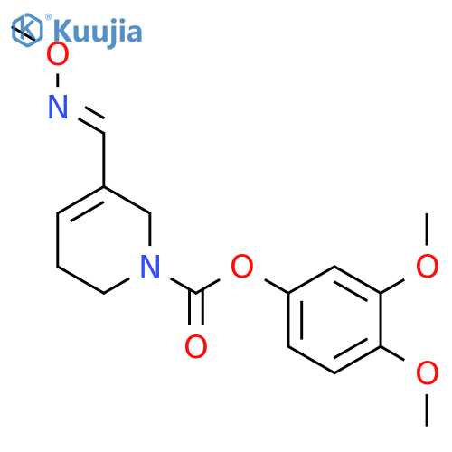 1(2H)-Pyridinecarboxylicacid, 3,6-dihydro-5-[(methoxyimino)methyl]-, 3,4-dimethoxyphenyl ester, (E)-(9CI) structure