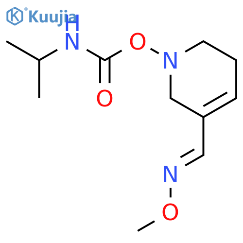 3-Pyridinecarboxaldehyde,1,2,5,6-tetrahydro-1-[[[(1-methylethyl)amino]carbonyl]oxy]-, 3-(O-methyloxime),(E)- (9CI) structure