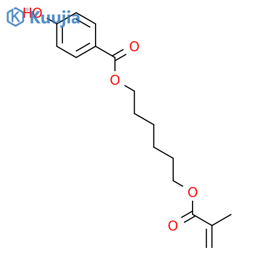 Benzoic acid, 4-hydroxy-, 6-[(2-methyl-1-oxo-2-propenyl)oxy]hexyl ester structure