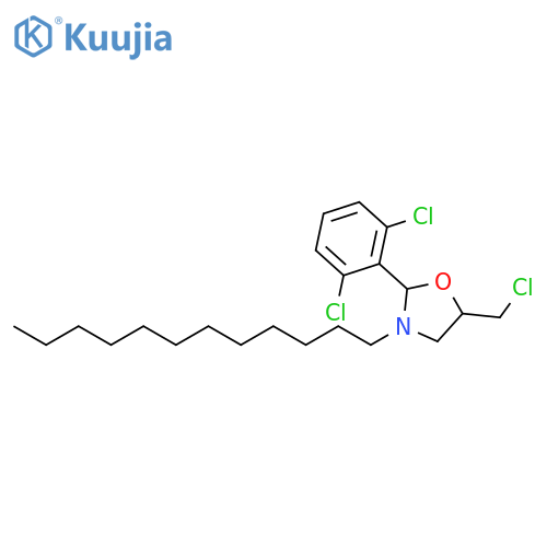 Oxazolidine, 5-(chloromethyl)-2-(2,6-dichlorophenyl)-3-dodecyl- structure
