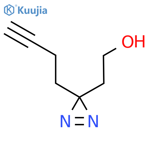 2-(3-but-3-ynyldiazirin-3-yl)ethanol structure