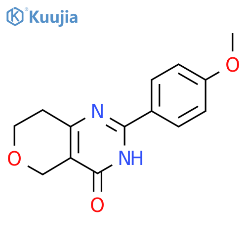 2-(4-Methoxyphenyl)-7,8-dihydro-3H-pyrano[4,3-D]pyrimidin-4(5H)-one structure
