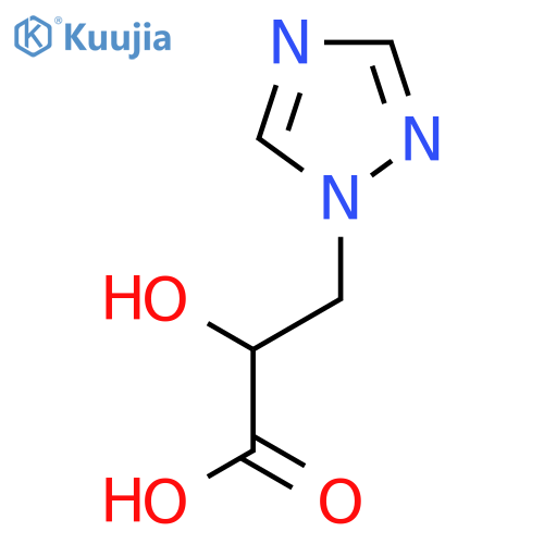 2-Hydroxy-3-(1H-1,2,4-triazol-1-yl)propanoic acid structure