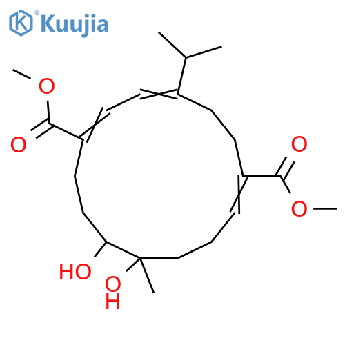 7,8-Dihydroxy-1,3,11-cembratriene-18,20-dioic acid; (1Z,3E,7R,8S,11Z)-form, Di-Me ester structure