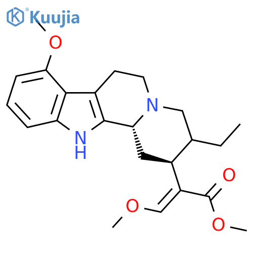 (3β,16E)-16,17-Didehydro-9,17-dimethoxycorynan-16-carboxylic acid methyl ester structure