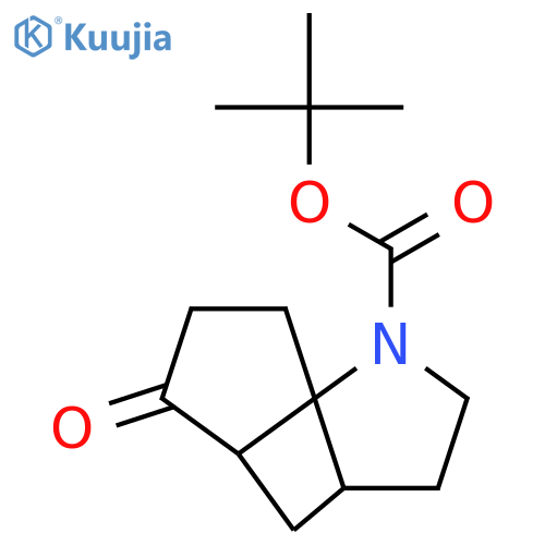 1H-Cyclopenta[1,4]cyclobuta[1,2-b]pyrrole-1-carboxylic acid, octahydro-5-oxo-, 1,1-dimethylethyl ester structure