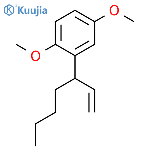 Benzene, 2-(1-ethenylpentyl)-1,4-dimethoxy- structure