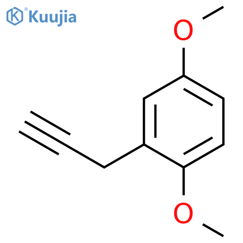 1,4-dimethoxy-2-(prop-2-yn-1-yl)benzene structure