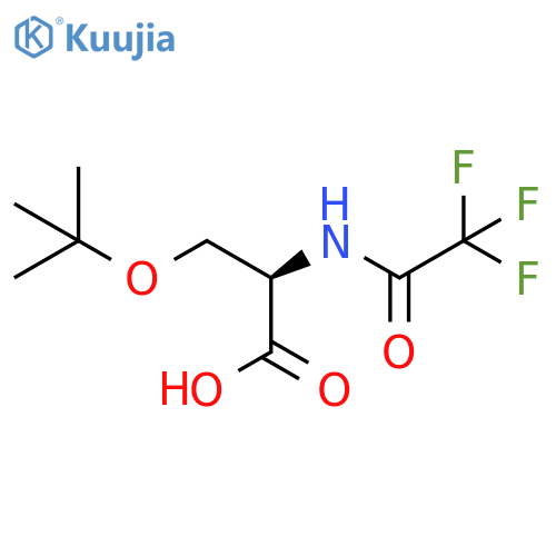 (2R)-3-(tert-butoxy)-2-(2,2,2-trifluoroacetamido)propanoic acid structure