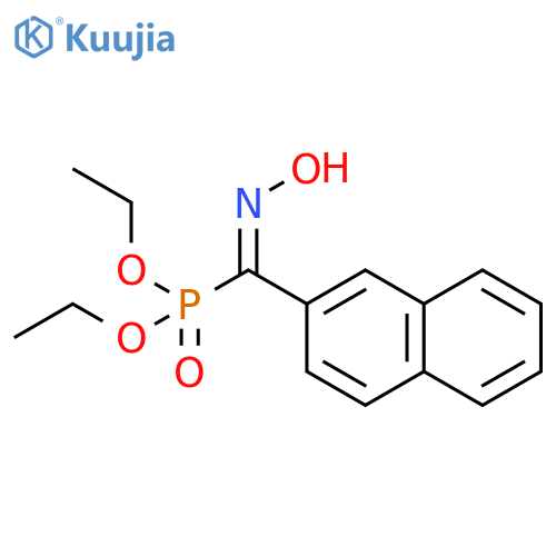 Phosphonic acid, [(hydroxyimino)-2-naphthalenylmethyl]-, diethyl ester structure