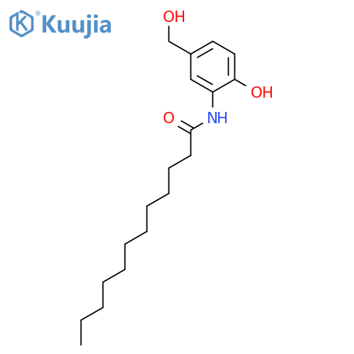 Dodecanamide, N-[2-hydroxy-5-(hydroxymethyl)phenyl]- structure