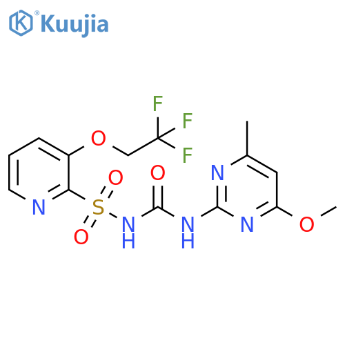 2-Pyridinesulfonamide,N-[[(4-methoxy-6-methyl-2-pyrimidinyl)amino]carbonyl]-3-(2,2,2-trifluoroethoxy)- structure