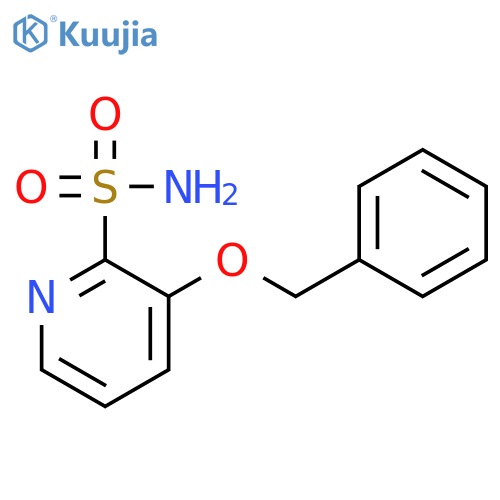 2-Pyridinesulfonamide, 3-(phenylmethoxy)- structure