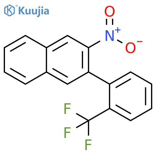 2-Nitro-3-(2-(trifluoromethyl)-phenyl)naphthalene structure