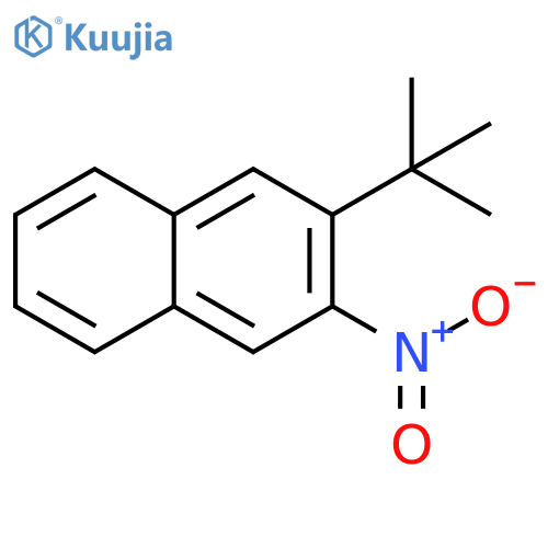 2-(tert-Butyl)-3-nitronaphthalene structure