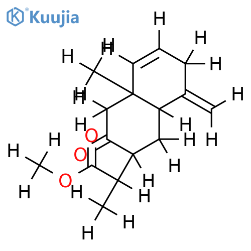 2-Oxo-3beta-(1-methoxycarbonylethyl)-5-methylen-8abeta-methyl-1.2.3.4.4aalpha.5.6.8a-octahydro-naphthalin structure