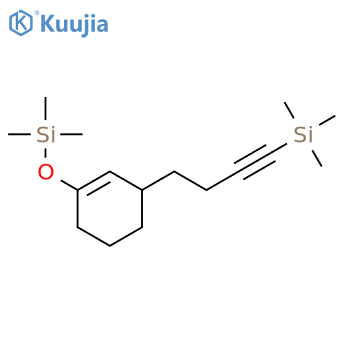 Silane, trimethyl[[3-[4-(trimethylsilyl)-3-butynyl]-1-cyclohexen-1-yl]oxy]- structure
