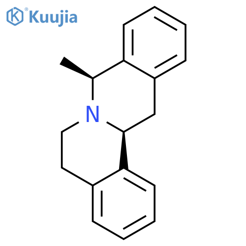 6H-Dibenzo[a,g]quinolizine, 5,8,13,13a-tetrahydro-8-methyl-, trans-(±)- structure
