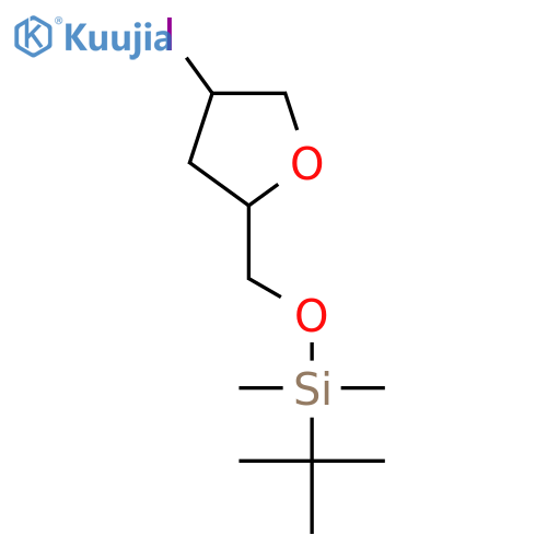 erythro-Pentitol, 1,4-anhydro-2,3-dideoxy-5-O-[(1,1-dimethylethyl)dimethylsilyl]-2-iodo- structure