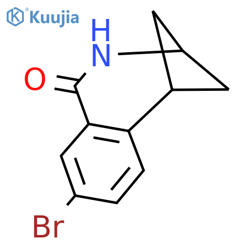 5-bromo-9-azatricyclo[8.1.1.02?]dodeca-2(7),3,5-trien-8-one structure