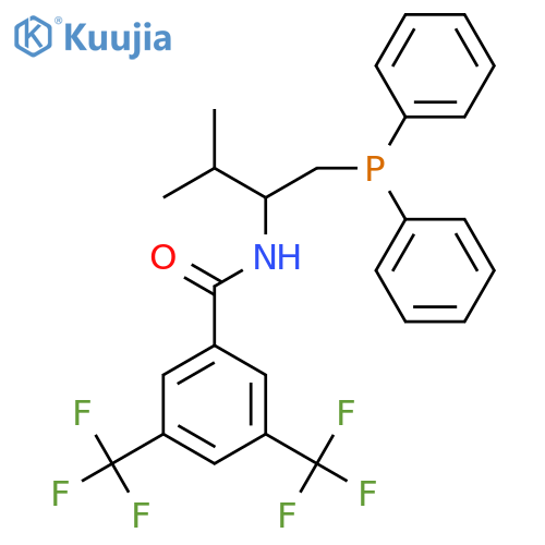 N-[(1S)-1-[(Diphenylphosphino)methyl]-2-methylpropyl]-3,5-bis(trifluoromethyl)benzamide structure