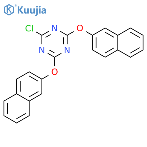 2-Chloro-4,6-bis[(naphthalen-2-yl)oxy]-1,3,5-triazine structure