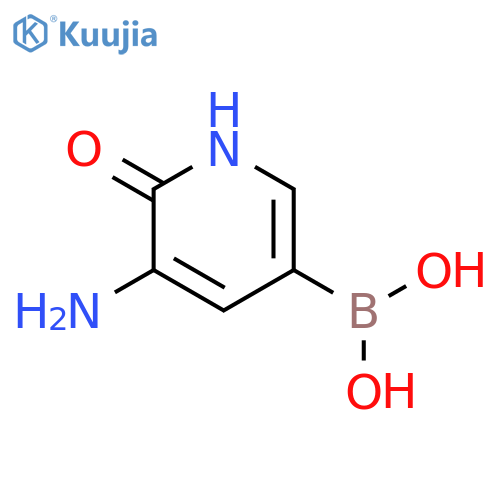 (5-AMINO-6-HYDROXYPYRIDIN-3-YL)BORONIC ACID structure