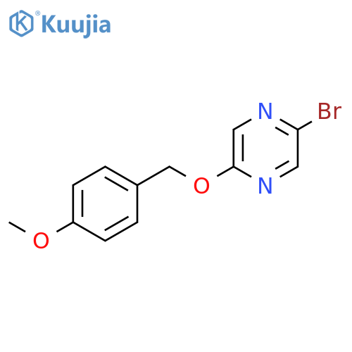 2-bromo-5-[(4-methoxyphenyl)methoxy]pyrazine structure