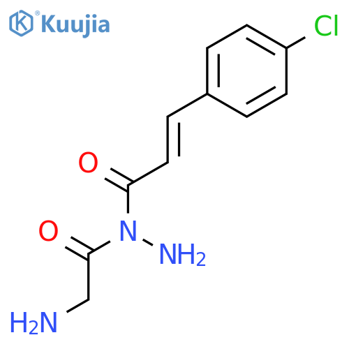 Glycine, N-[3-(4-chlorophenyl)-1-oxo-2-propenyl]-, hydrazide structure