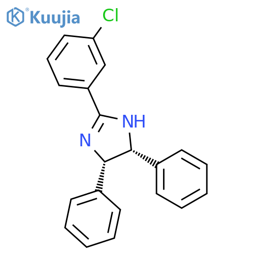 1H-Imidazole, 2-(3-chlorophenyl)-4,5-dihydro-4,5-diphenyl-, cis- structure