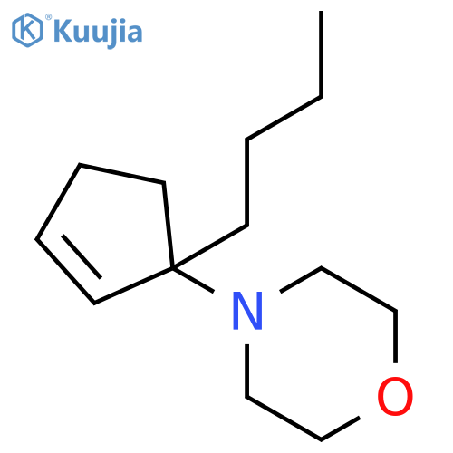 Morpholine, 4-(1-butyl-2-cyclopenten-1-yl)- structure