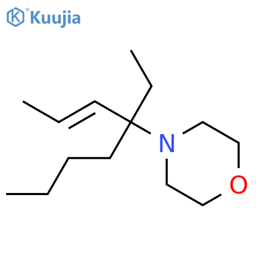 Morpholine, 4-[1-ethyl-1-(1-propenyl)pentyl]- structure